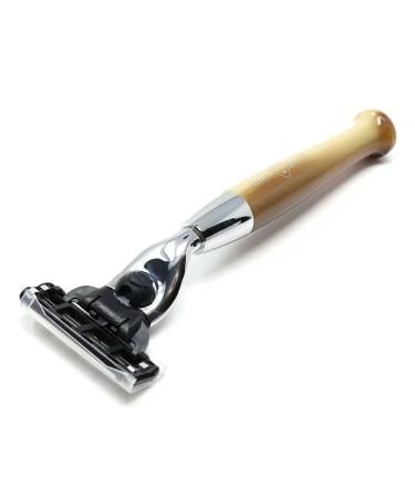 Buy Edwin Jagger Diffusion Chrome Plated Handle for Gillette Mach3 Razor - Tan | International Shipping Available - Buy Online on GoSupps.com