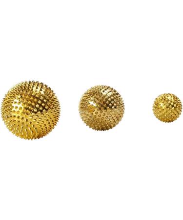 D DOLITY 3 Pieces Magnetic Acupressure Balls - Gold | Effective Pain Relief & Wellness Tools - Shop Internationally - Buy Online on GoSupps.com