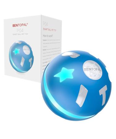 BENTOPAL Interactive Dog Toy Wicked Ball for Indoor Cats/Dogs with Motion Activated/USB Rechargeable Blue