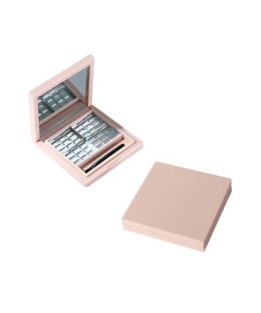 IWOWHERO 2pcs Empty Eyeshadow Dish Iluminador De Maquillaje Empty Compact Eyeshadow Makeup Highlighter 1 count (Pack of 1) Pink