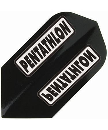 US Darts - 3 Sets (9 Flights) Pentathlon Slim Black Ex-Tough Dart Flights