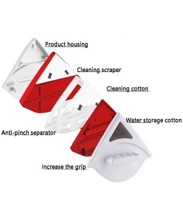 Double-Sided Magnetic Window Cleaner Glass Cleaning Brush Glass Wiper Household Cleaning Tools for Single Layer Double Sided Glass Wipe Thickness - Buy Online on GoSupps.com