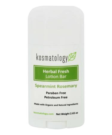 Kosmatology Herbal Fresh Organic Lotion Bar - Spearmint-Rosemary - 2.65 oz - Buy Online on GoSupps.com