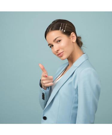 Doromy 15 Packs Rhinestone Faux Pearl Wedding Hair Clips - Elegant Golden Metal Flower Barrettes for Women and Girls - Buy Online on GoSupps.com