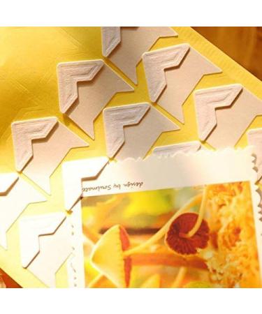 120pcs Self Adhesive Paper Photo Corner Stickers for Scrapbooking  Photo Book  Personal Journal & Diary Adhesives (White) - Buy Online on GoSupps.com