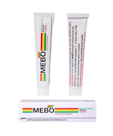 2 PCS MEBO Burn Cream Skin Ointment Wound & Scar Care Fast First Aid Health Beauty Care (2 Tube 15 grams)