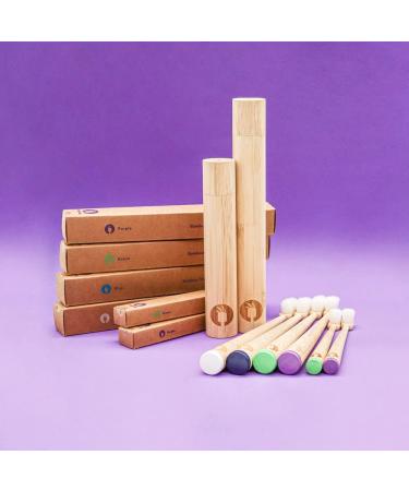 Toni Fresh Travel Set - Eco-Friendly Bamboo Toothbrush (White) | International Shipping Available - Buy Online on GoSupps.com
