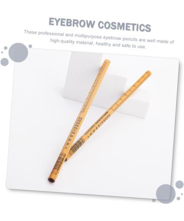WOONEKY 2pcs Eyebrow Pencil Eyebrow Drawing Pencils Brown Eyeliner Brown Eye Liner Pencil Brow Pens Wooden - Buy Online on GoSupps.com