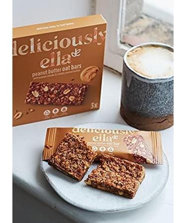 Deliciously Ella Peanut Butter Oat Bars - Gluten-Free & Vegan Snack (50g, 16 Bars) - Buy Online on GoSupps.com