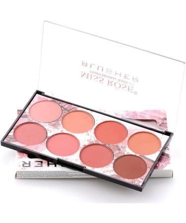 Blush Palette Makeup Blush Cream Palette Face Powder Blusher with 8 Blush 42G - Buy Online on GoSupps.com