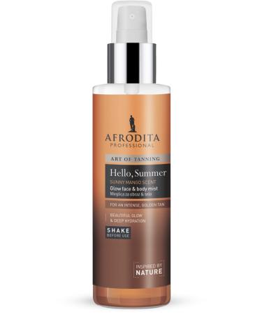 Afrodita Professional ART OF TANNING Hello Summer Glow face and body mist - preserves the tan | 100 ml | 0% alcohol | Vegan - Buy Online on GoSupps.com