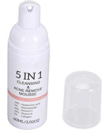 Facial Cleansing Mousse 5-in-1 Firming Foaming Facial Cleanser Moisturizing for Daily Use - Buy Online on GoSupps.com