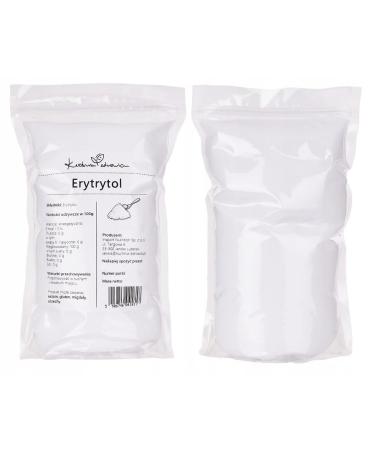Kuchnia Zdrowia Erythritol - Natural Sugar Alternative Calorie-Free Vegan Diabetic-Friendly 1kg Doypack - Convenient Zipper-Sealed Packaging - Buy Online on GoSupps.com