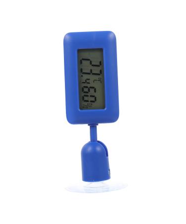 Frcolor reptile hygrometer mini hygrometer reptilienterrarium Digital thermometer bartagame tank accessories Leopardgecko tank thermometer water tank reptile box deliveries rotate sky blue 10x3x1.5cm