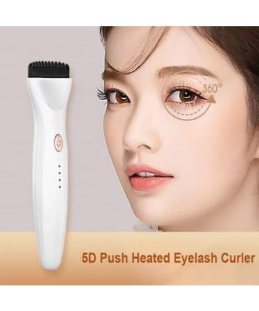 FYOBOT 5D Push Heated Eyelash Curler 3 Modes Electric Eyelashes Eyelash Grafting Long Lasting Makeup Tool Hot Viewer Black - Buy Online on GoSupps.com