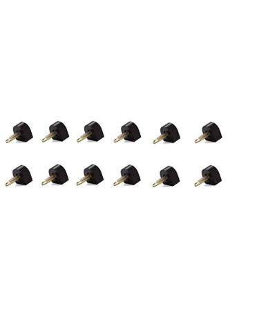 6 Pairs of High Heel Shoes Replacement Tap Repair Cap Black Durable U-Shaped Heel Tips Protector Shoes Repair Tips Taps Shoe Dowels Anti-Slip Cushion Covers 11/12/13mm