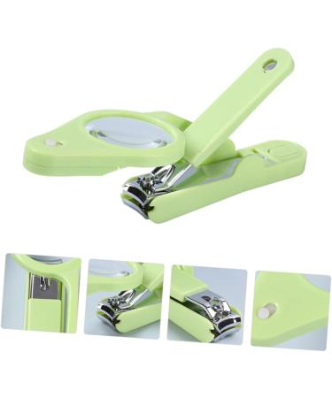 FRCOLOR 1pc Nail Clippers Puppy Nail Nail Clipper with Magnifier Fingernails Clippers Cuticle Clippers Pet Claw Clippers Pet Nail Clipper Cat Claw Man Scissors Stainless Steel Large 15*4.5*1.6cm Green - Buy Online on GoSupps.com
