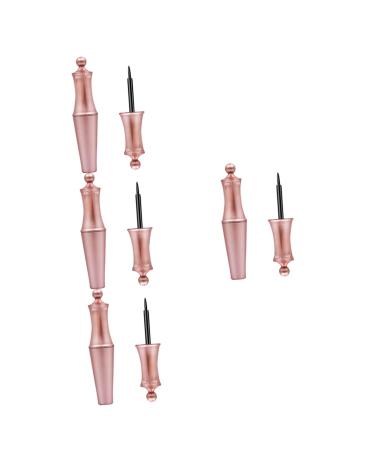 Beaupretty 4 Sets Black Eyeliner Pencils Magnetic Eyeliner Pen Smudge Liquid Makeup For Womens Day 2Pcs*4