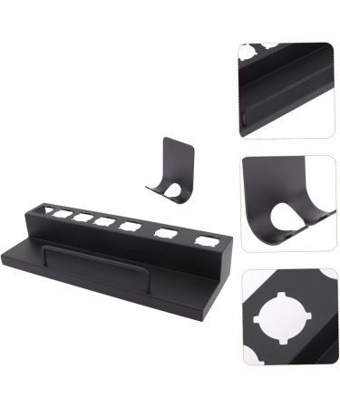 HAPINARY Curling Iron Rack Curler Wall Rack Salon Curlers Holder Blow Dryer Stand Stainless Steel Black - Buy Online on GoSupps.com