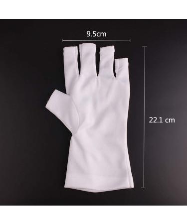 Nail UV Shield Glove Anti Uv Glove Sunblock Protection Shield Driving Gloves Manicures Nail Art Dryer Tools - Buy Online on GoSupps.com