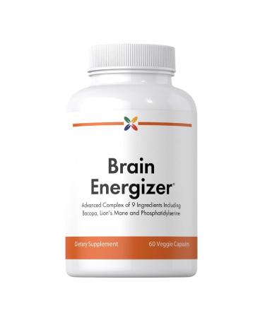 Stop Aging Now - Brain Supplement Complex - with Ginkgo Biloba Lion's Mane Bacopa and DMAE - 60 Vegetarian Capsules - Advanced Blend