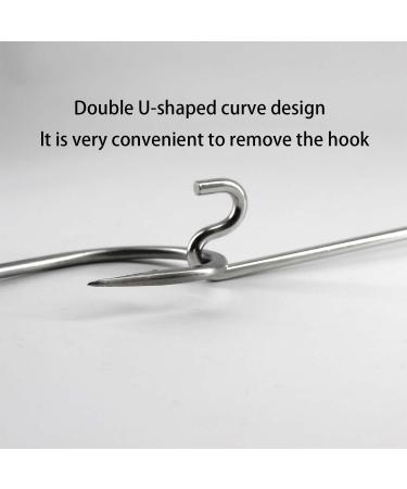 Stainless Steel Fishing Hook Remover Tool - Push/Pull Dehooker for Saltwater & Shark Hooks (13in) | Anti-Lost Design - Buy Online on GoSupps.com