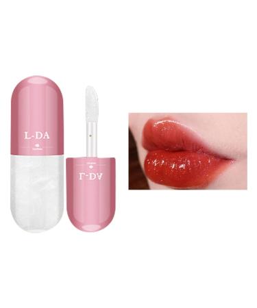 Natural Tinted Lip Gloss Plumper - Moisturizing & Hydrating Pearl Color Changing Lip Oil 5ml | International Shipping - Buy Online on GoSupps.com