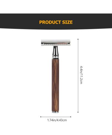Buy Lurrose Double-Sided Safety Razor Set - Eco-Friendly Bamboo Handle for Men & Women | Foldable & Stylish Shaving Solution - Buy Online on GoSupps.com