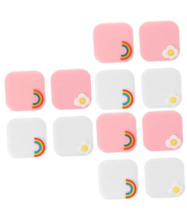Partykindom 12 STK contact lens container Local travel lenset pink suction lens container for lens storage containers for lenses Press the storage box glasses case travel plastic
