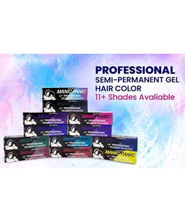 Manic Panic Serpentine Green Hair Dye - Semi-Permanent Gel for Vibrant True Green Color - Lasts 40+ Washes - No Developer Needed (3oz) - International Shipping Available - Buy Online on GoSupps.com