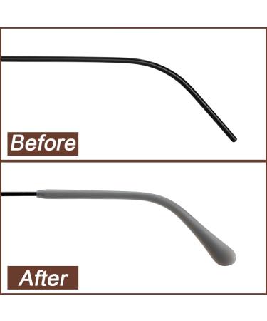 GorgeCraft 16 Pair Silicone Ear Handle Socks - Iron Slide-Resistant Cushion Tubes for Thin Metal Glasses - Comfortable Replacement Bracket - 4 Color Options - Buy Online on GoSupps.com