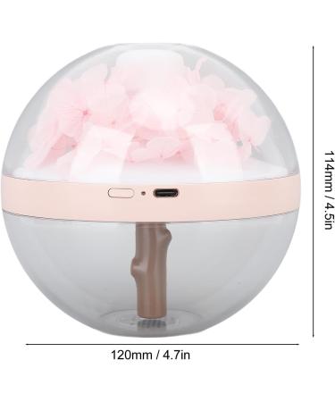 Mini LED Essential Oil Diffuser & Humidifier - Pink Eternal Flower 270ml | Shop Internationally - Buy Online on GoSupps.com