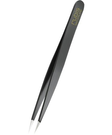 Rubis splinter tweezers - pointed tweezers for splinters and ingrown hairs - pointed tweezers (black)