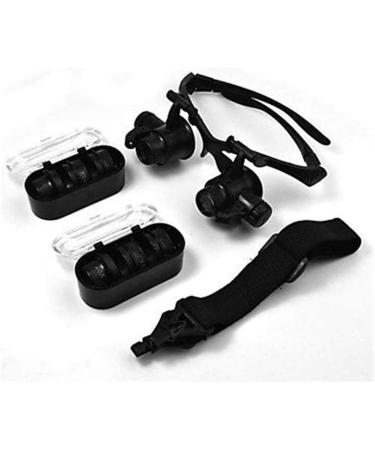 Headband Magnifying Glass Headband Magnifier with Led Light 10x/ 15x/ 20x/ 25x with Storage Bag for Jewelry Clock Repair Loupe - Buy Online on GoSupps.com
