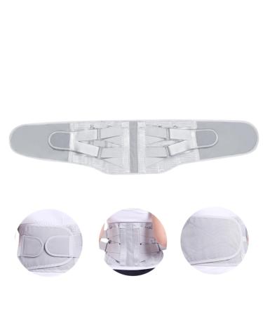 Support Breathable Waist Supporter Miscanthus Broom Lumbar Brace Strap Corset Double Sunglasses Case Bracket Back Brace for Lower Back Band Widen Support
