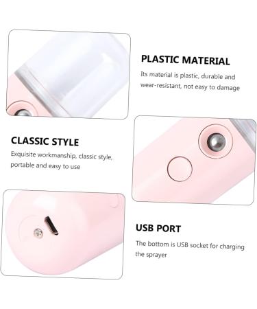 AUTSUPPL 1pc Portable Humidifier Mini Facial Mister Humidifiers with Essential Oils Mist Sprayer Pink Plastic - Buy Online on GoSupps.com