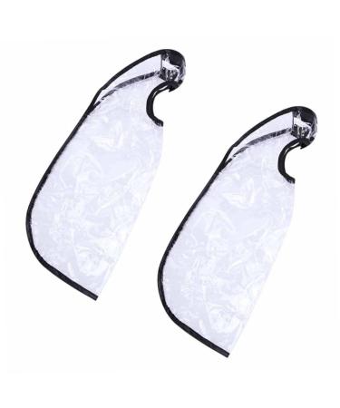POPETPOP 2pcs Elderly Shampoo bib Hair Cape Hair Washing Cape Hair Styling Salon Cape Adjustable Shampoo Cap 57x25x1cm White