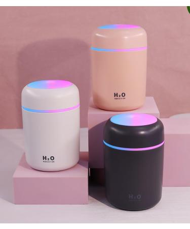 Mini Air Humidifier Essential Oil Diffuser with Colorful Cycling Light - 2 Mist Modes - Auto Shut-Off - Aromatherapy for Bedroom, Kitchen, Office - Pink - Buy Online on GoSupps.com