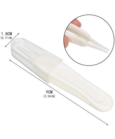 Komunj Security Round Head Baby Care Tweezers | Gentle Ear & Nose Cleaning for Infants | Safe Plastic Tweezers for Baby Care - Buy Online on GoSupps.com
