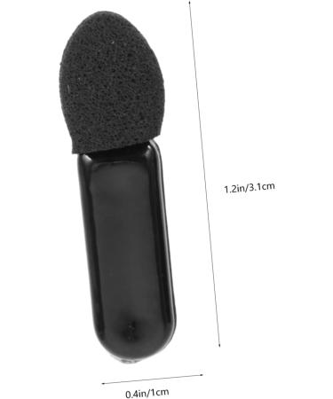 Healeved 500 Pcs Mini Eyeshadow Swab Eyelash Spoolie Lipstick Brush Applicator Mascara Wand Plastic Black - Buy Online on GoSupps.com