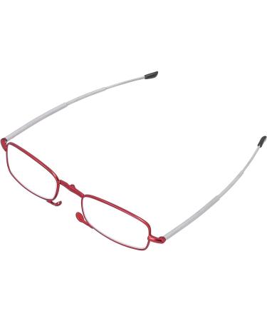 Buy Bezax Fashion Red Reading Glasses - Foldable Presbyopia Glasses with Blue Light Blocking & Portable Storage Box for Men & Women - Perfect for Seniors - Buy Online on GoSupps.com