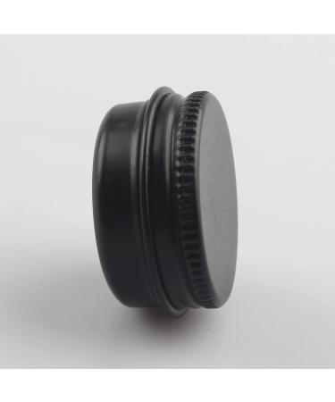 Zeoabsy 48-Piece 10ml Matt Black Aluminum Tins - Empty Round Dosing Containers with Screw Covers Ideal for Cosmetics & Candle Making - Includes 12 Spatulas - Buy Online on GoSupps.com