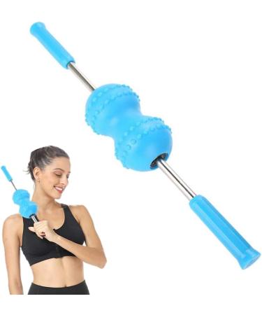 Muscle Roller Stick for Cellulite & Pain Relief Fascia Massage Device for Hind Legs - Blue - Buy Online on GoSupps.com