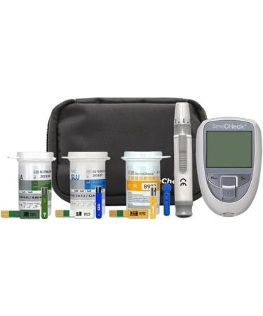 3in1 Total Cholesterol Test Meter Cholesterol Meter kit Test CHOL GLU UA - Buy Online on GoSupps.com