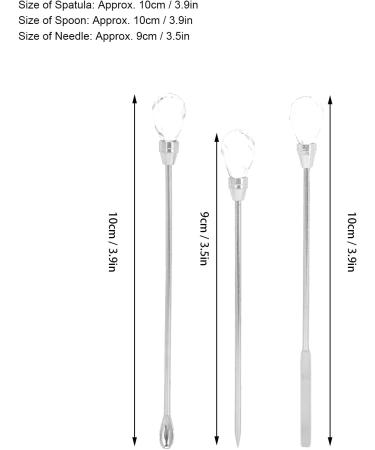 Nail Spatula Portable Easy To Hold Nail Tools for Mixing Nail Polish for Picking Up Nail Decorations(Transparent color) - Buy Online on GoSupps.com