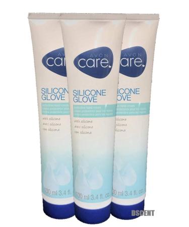 Avon Care Silicone Glove Hand Cream 3.4 fl oz (3 Pack)