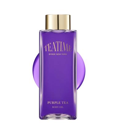 Byroe Purple Tea Body Oil | Moisturizing Almond Oil and Resurfacing BHA for Dry Skin | Lavender and Jasmine Scent | Lightweight and Fast Absorbing | Vegan 65 ML