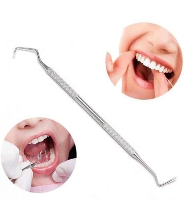 Double Ended Dental Teeth Clean Pick Probe Hook - Steel Hygiene Tool for Professional Oral Care - Buy Online on GoSupps.com