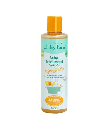 Childs Farm OatDerma Bain moussant sans parfum nettoie et apaise en douceur convient aux nouveau-n s la peau s che et sensible 250 ml Sans parfum. 250 ml (Lot de 1)