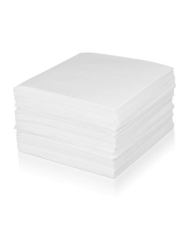 300pcs Dry Dust- Wipes Dry Lens Cleaning Wipes Anti Static Wipes Computer Lense Wipes for Eye Glasses Disposible Lint Nail Wipes Stainless Lint Rag Cleaner White Wood Pulp